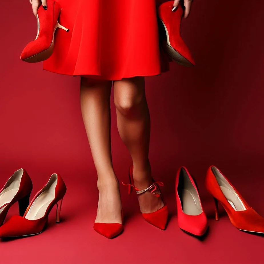 Ce culoare de pantofi merge la rochie roșie